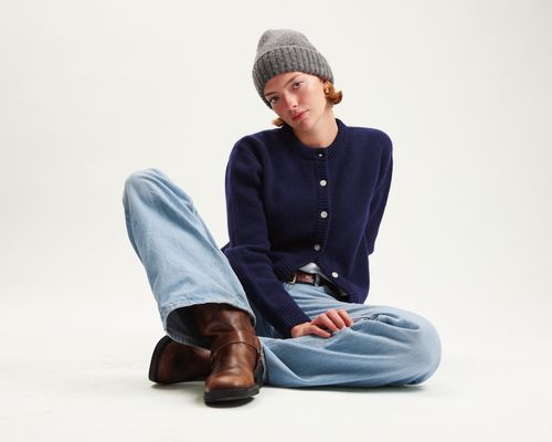 CHUNKY LAMBSWOOL POPPY CARDIGAN (5GG)