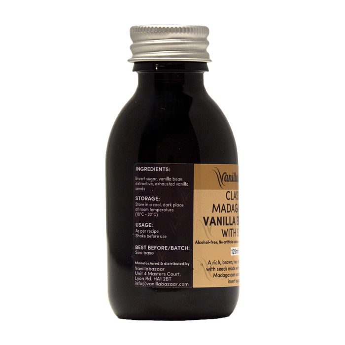 Classic Madagascan Vanilla Extract Double Strength with Seeds