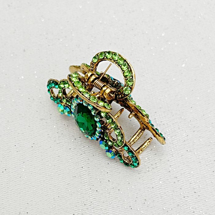 Green Hair Claw Clip