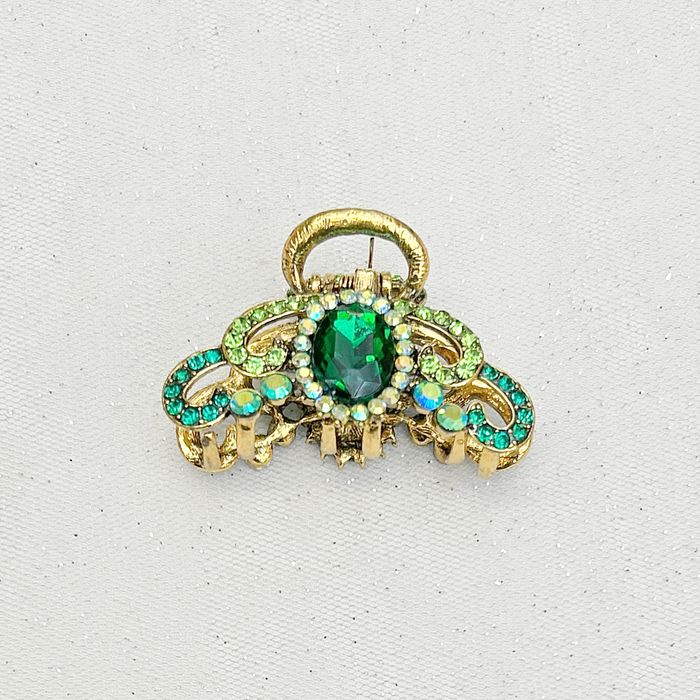 Green Hair Claw Clip
