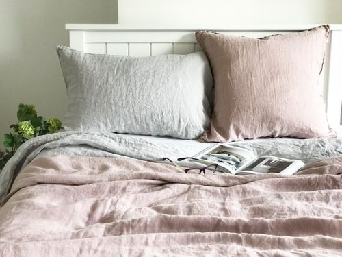 Stone Washed Linen Bedding Set