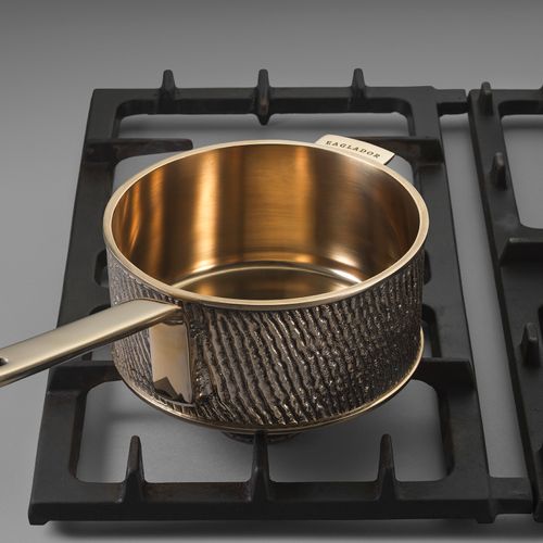 Handcrafted Bronze Saucepan | Tin-Lined Luxury Cookware