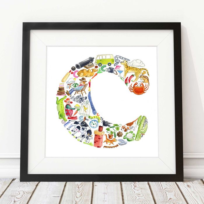Alphabet art prints
