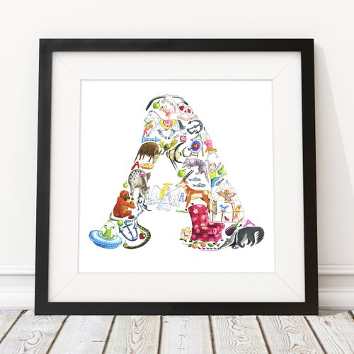 Alphabet art prints