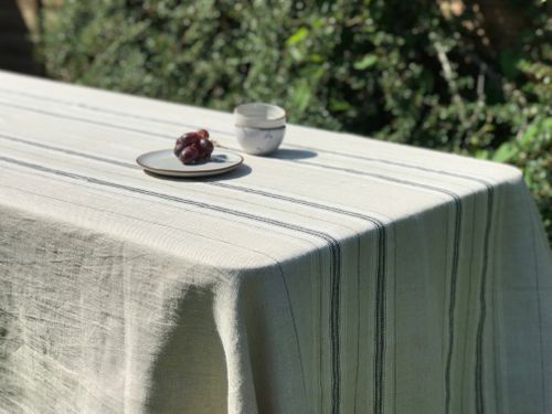 French Country Linen Tablecloth