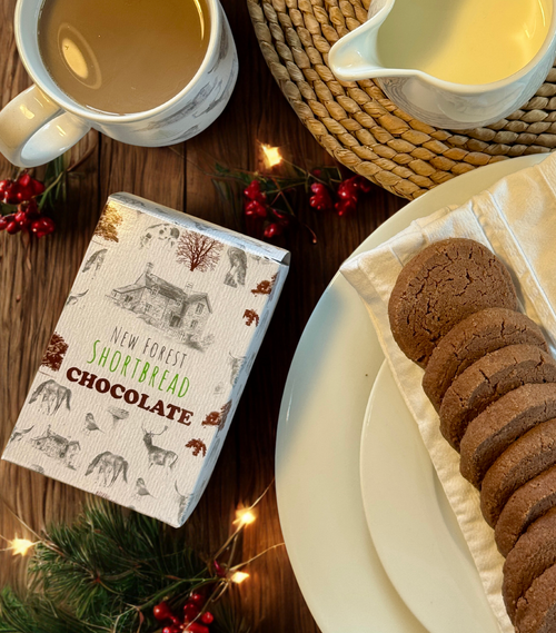 Chocolate flavoured New Forest Shortbread