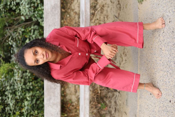 Raspberry Organic Cotton Pyjama Trouser Set