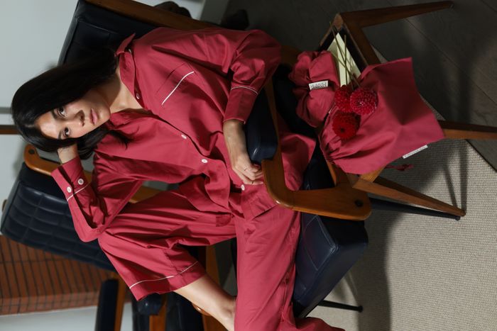 Raspberry Organic Cotton Pyjama Trouser Set