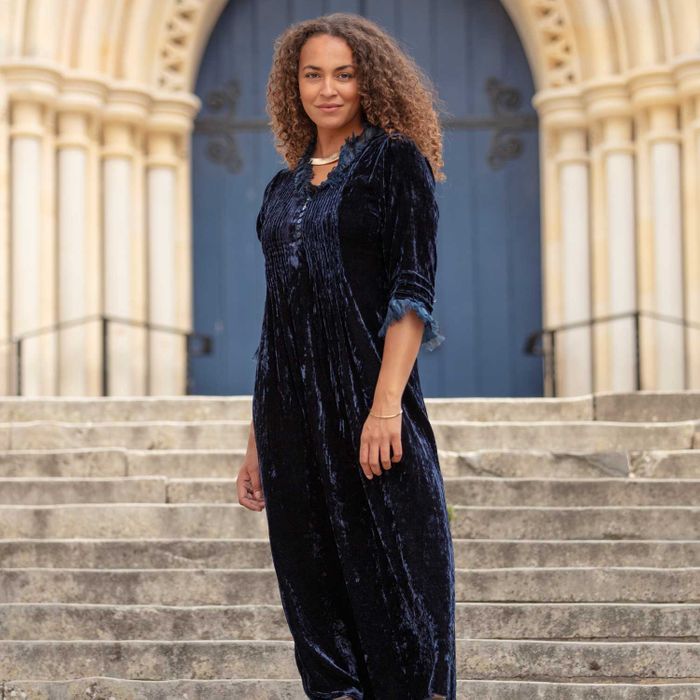 Silk Velvet Annabel Maxi Dresses