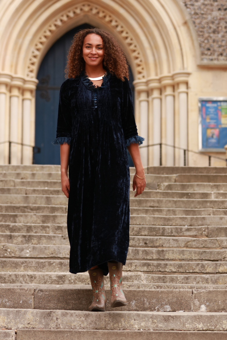 Silk Velvet Annabel Maxi Dresses