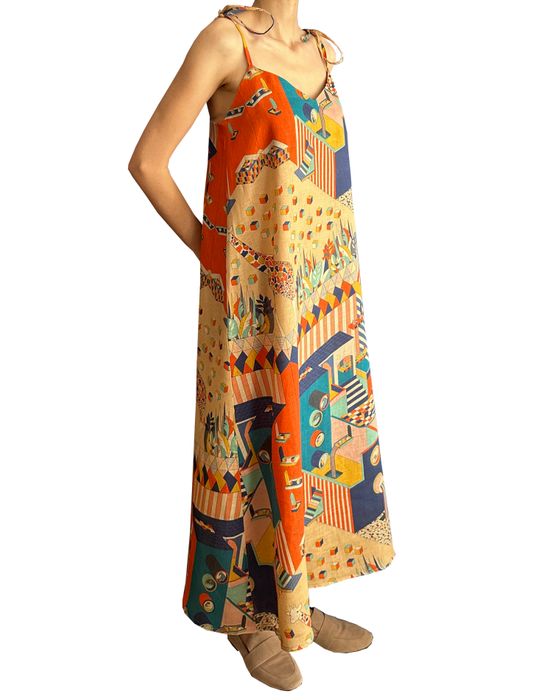 jup's upside down linen dress