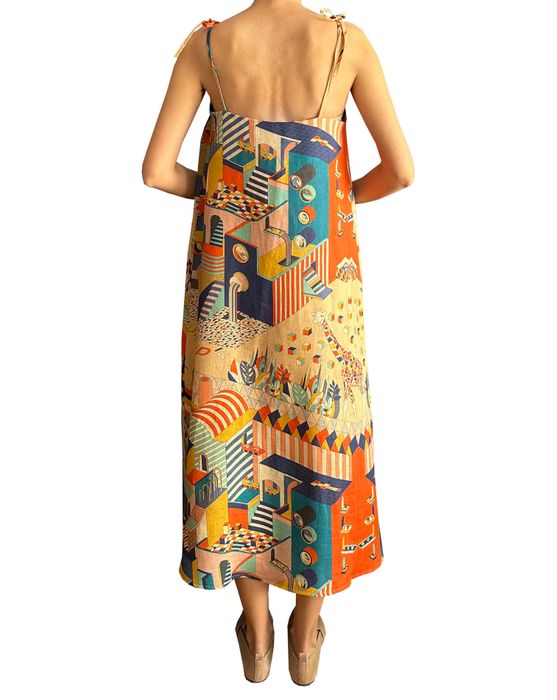 jup's upside down linen dress