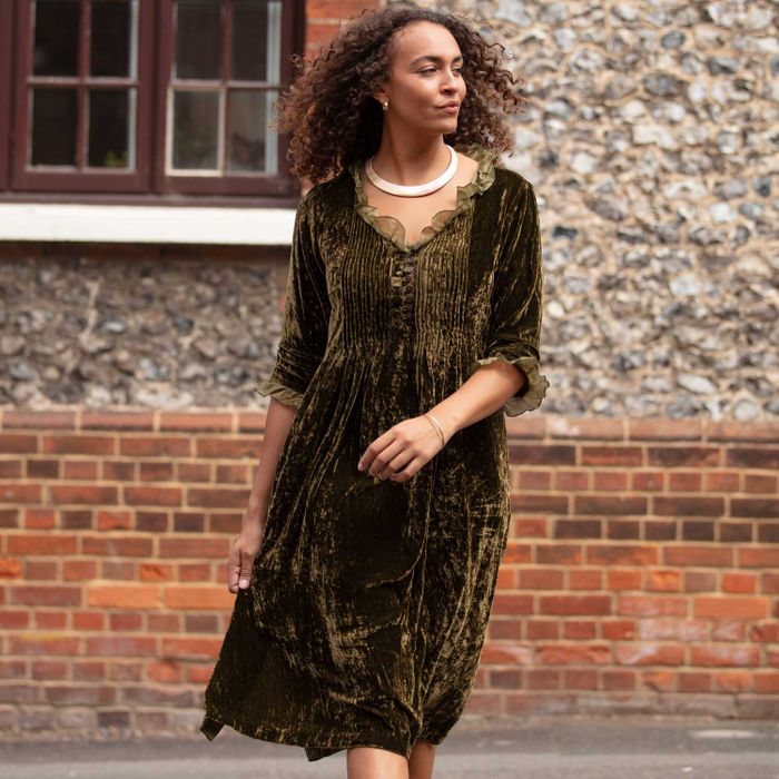 Silk Velvet Karen Dresses