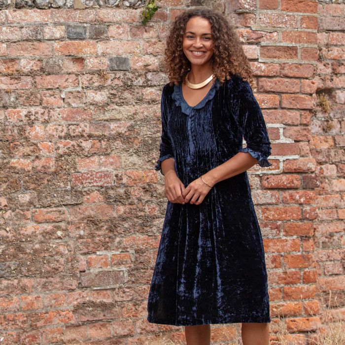 Silk Velvet Karen Dresses