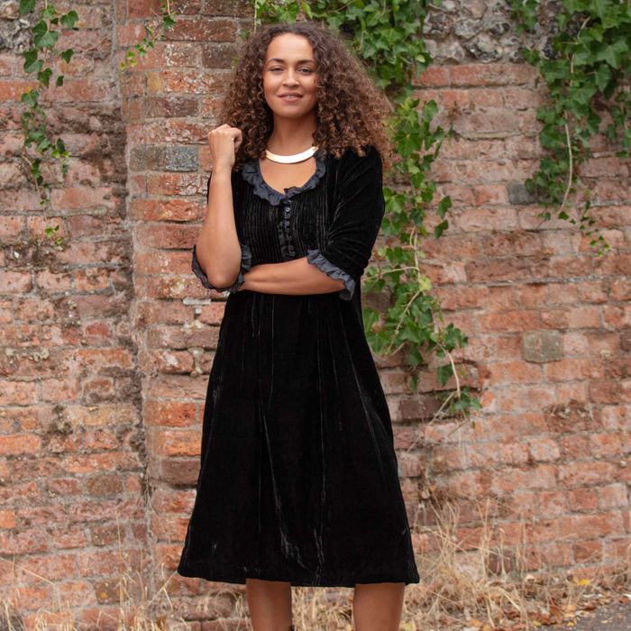 Silk Velvet Karen Dresses