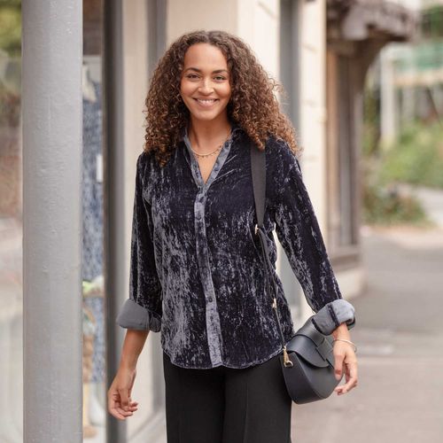 Silk Velvet Karen Shirts