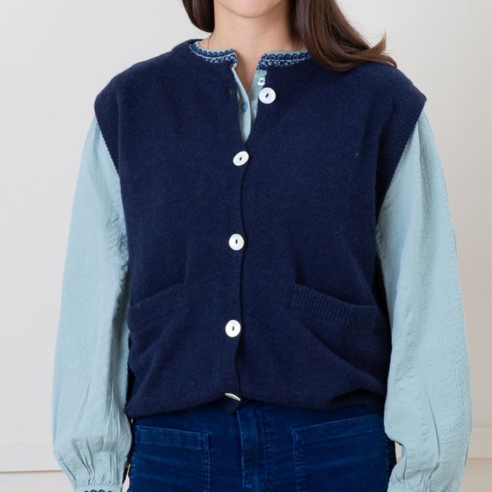 Womens Cashmere Mix Gilets