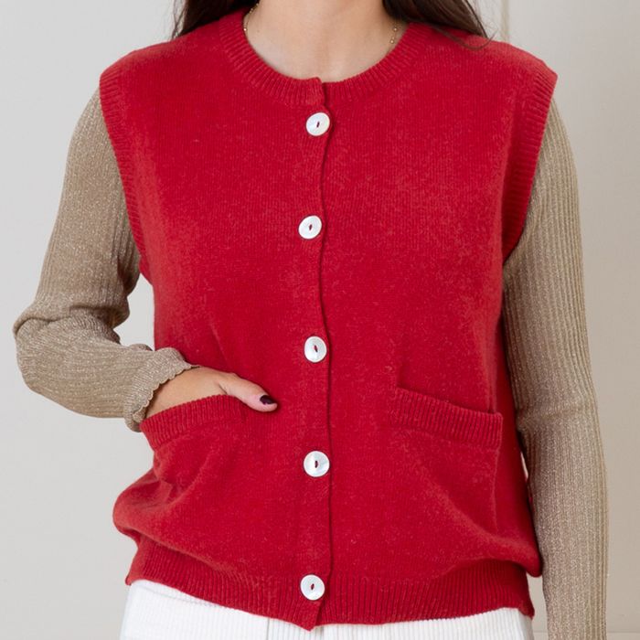 Womens Cashmere Mix Gilets