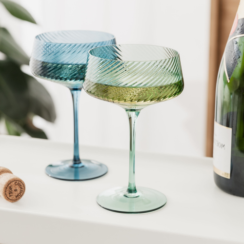 Twist Champagne Coupes - Set of 2