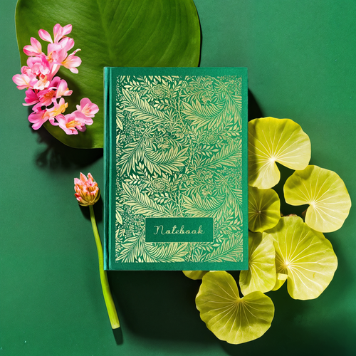 Green Larkspur journal A5 Lined