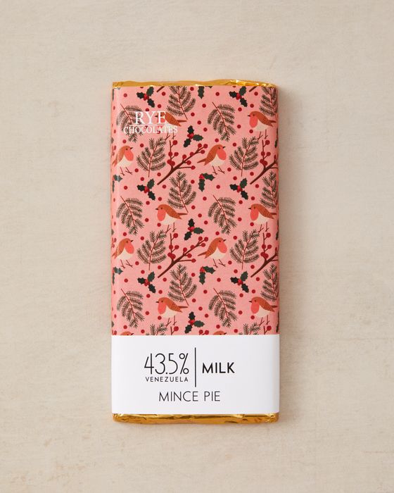 Mince Pie Milk Chocolate Bar - 43.5% Venezuelan