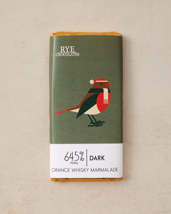 Orange Whisky Marmalade Dark Chocolate Bar - 64.5% Peruvian