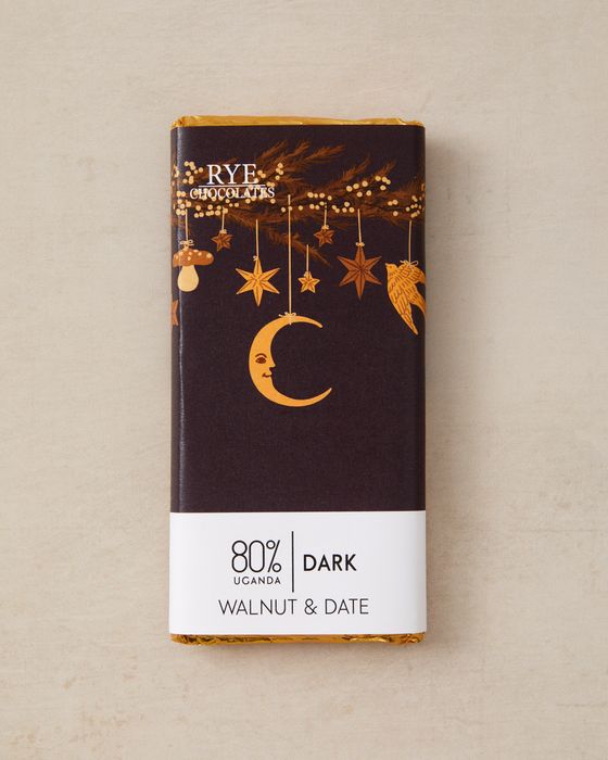 Walnut & Date Chocolate Bar - 80% Ugandan