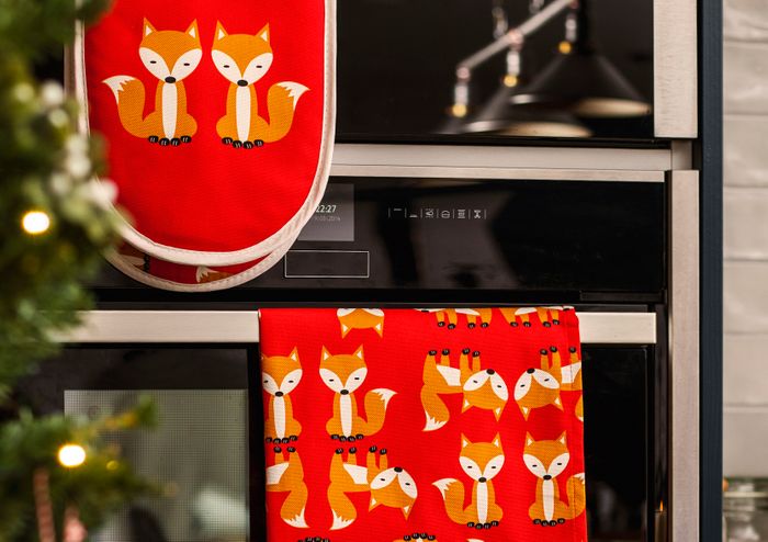 Foxes Tea Towel