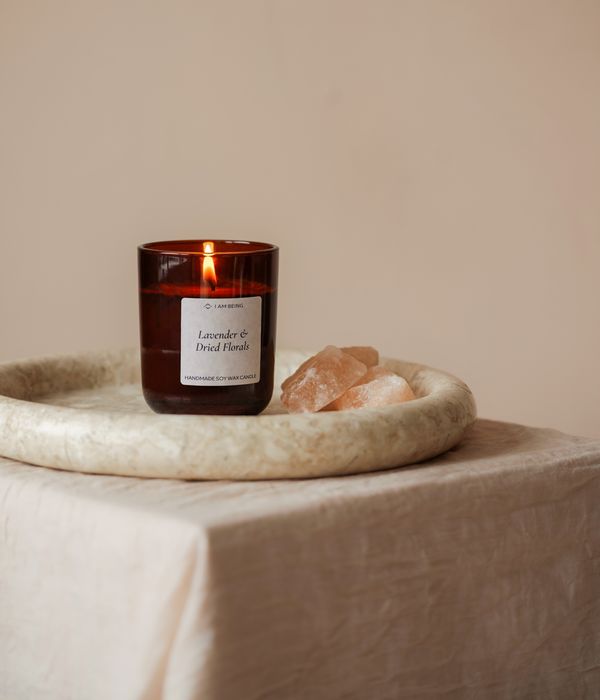 Lavender & Dried Floral Candle