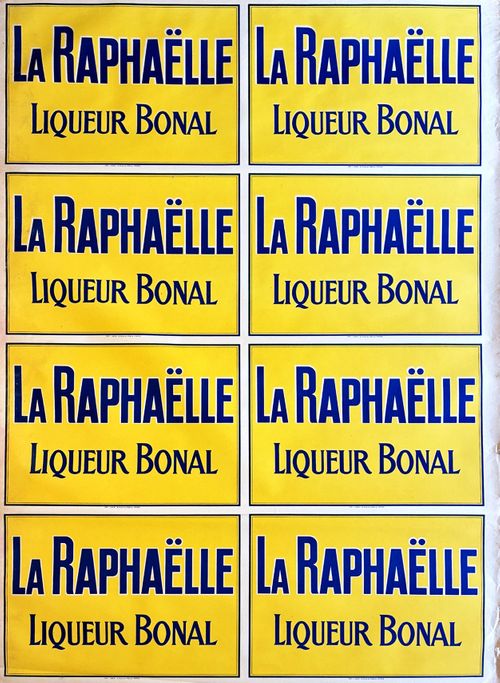 La Raphaelle Liqueur Bonal c.1920s~30s (yellow)