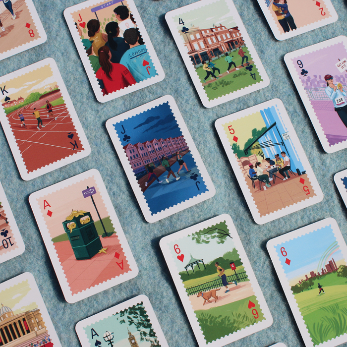 Running London Playing Cards