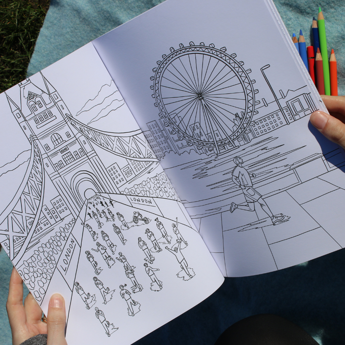Running London Colouring Book
