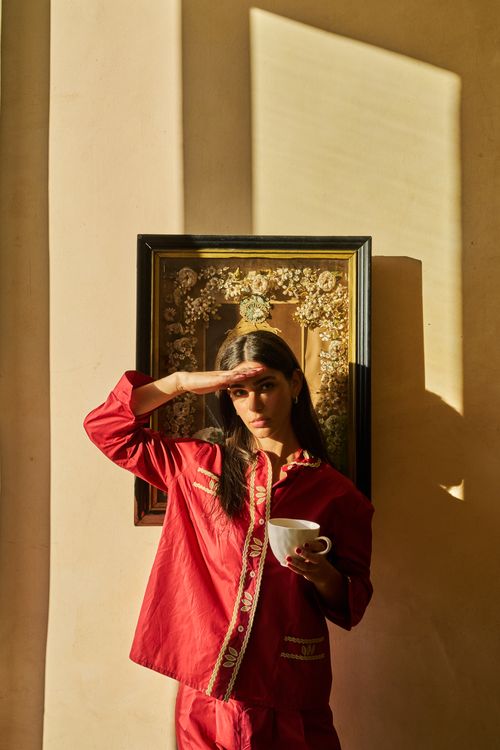 Terra Cotta Luxury Pyjama Set