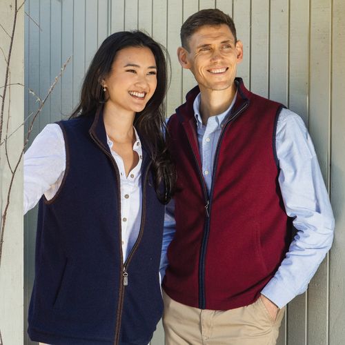 Knitted Gilet - Lined in Hemp with Pockets