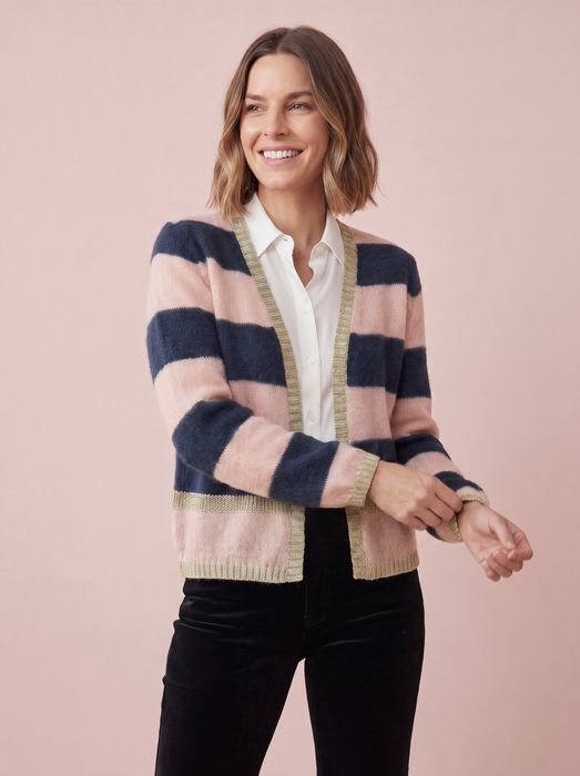 Sophie Cardigan with Lurex Trim