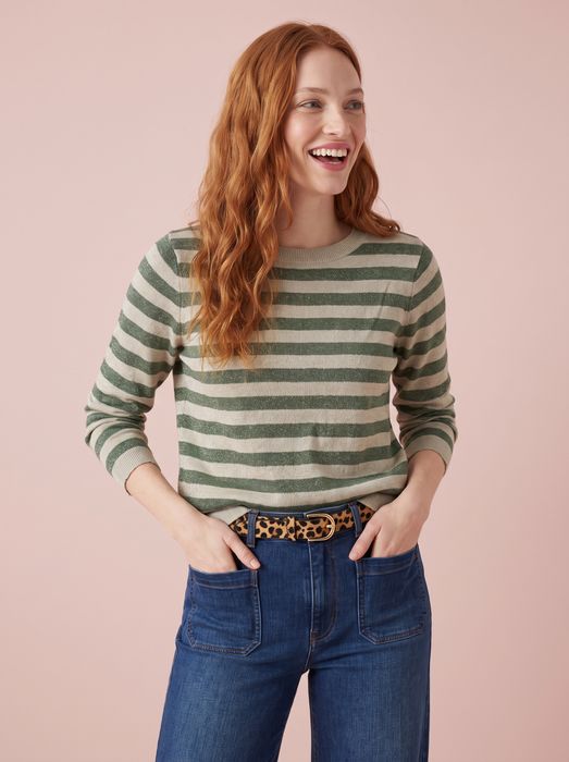 Stella Metallic Knit Top Lurex Sweater Top
