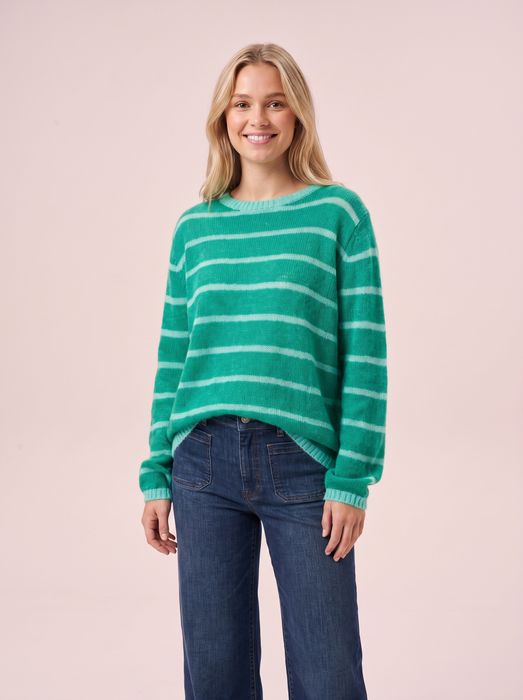 Emma Colourful Striped Mohair & Merino Knit Jumper