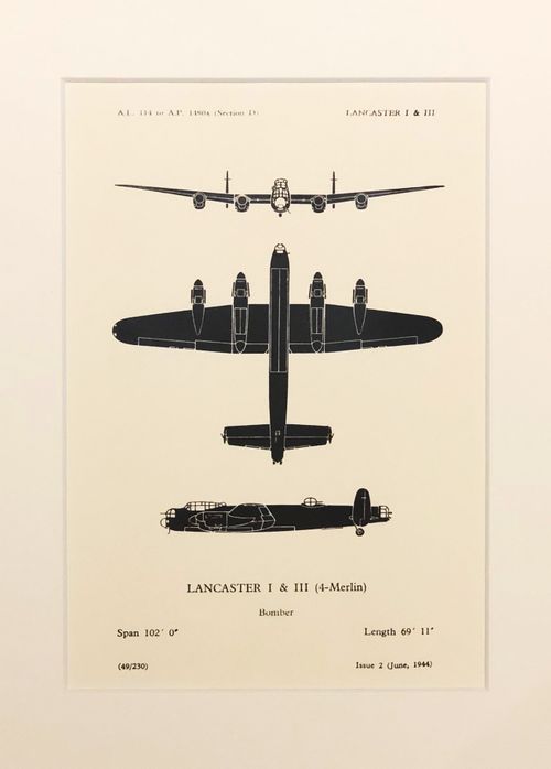 Lancaster (REPRO A4) Recognition Silhouette