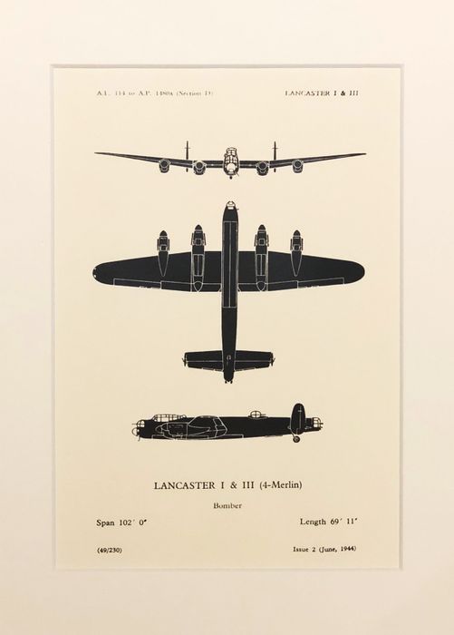 Lancaster (REPRO A4) Recognition Silhouette