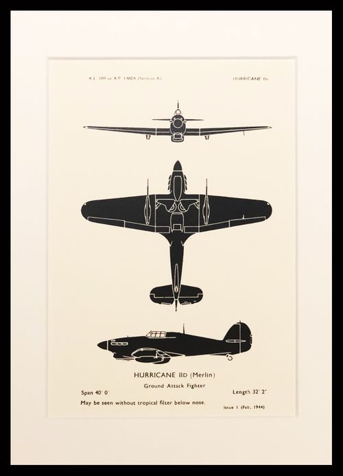 Hurricane (REPRO A4) Recognition Silhouette
