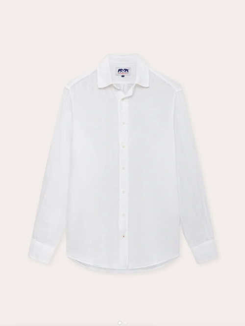 White Abaco Linen Shirt 
