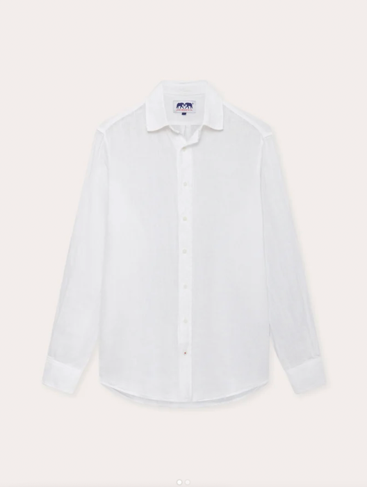 White Abaco Linen Shirt 