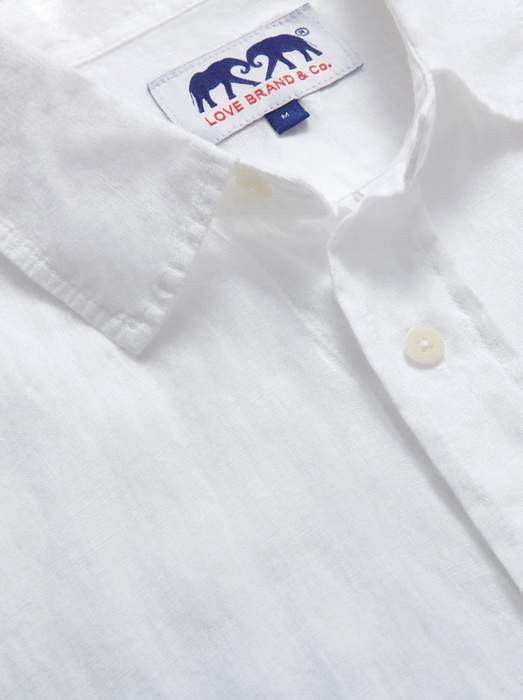 White Abaco Linen Shirt 