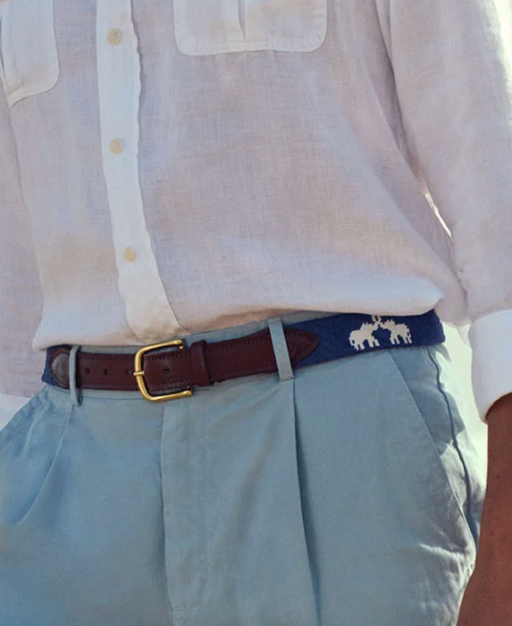 'Elephant Palace' Pimlico Needle Point Belt