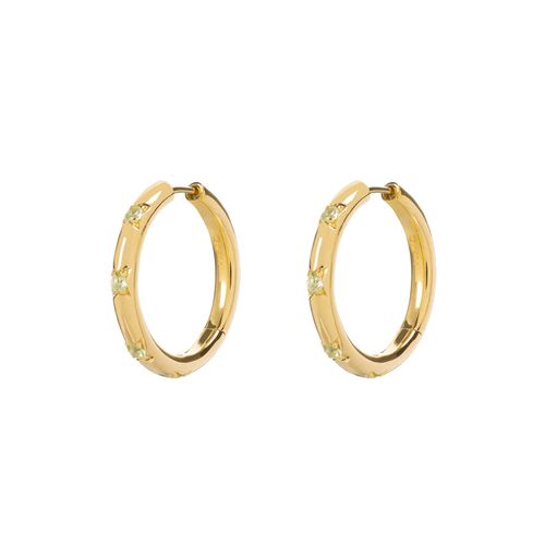 Davina Combe Jewellery | Large Peridot Cosma Hoops