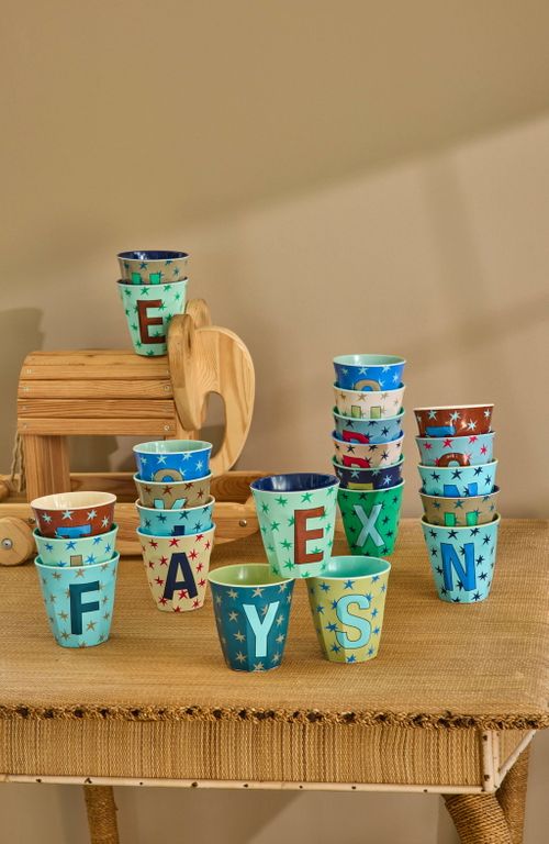 Rice Alphabet Melamine Cups