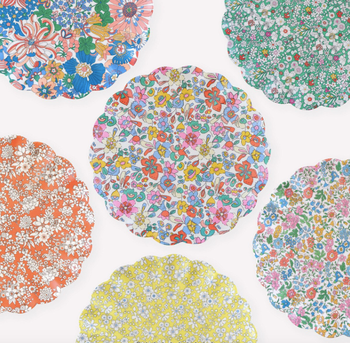 Meri Meri x Liberty Set of 6 Melamine Plates