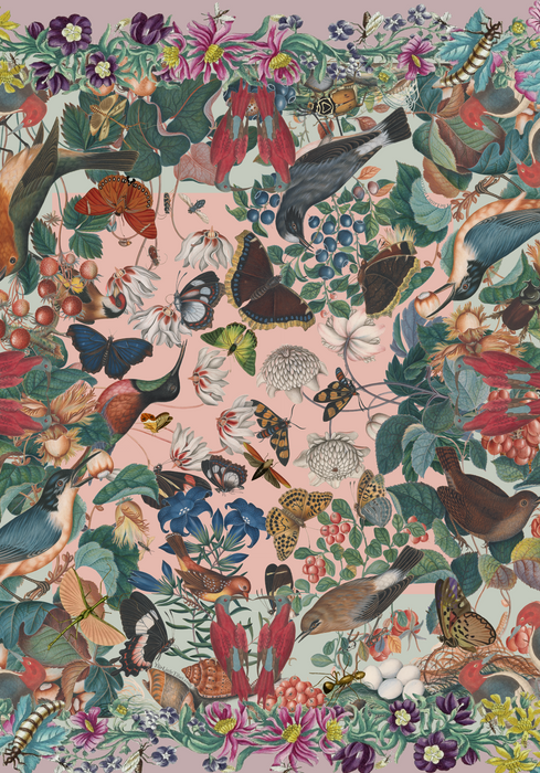 Botanical Square Silk Scarves – Original Designs by The Little Tibet