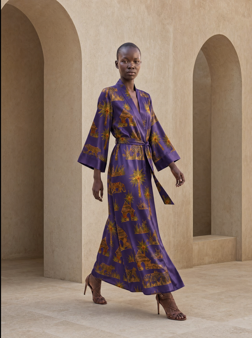 Purple Panther Robe