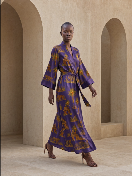 Purple Panther Robe